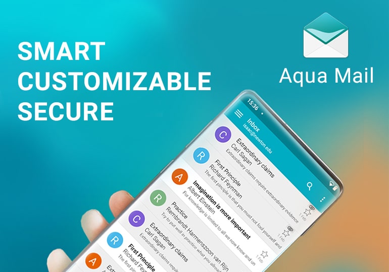 Aqua Mail - Smart Customizable Secure • The Universal email app