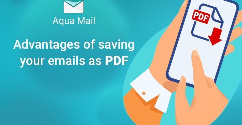 So speichern Sie mit Aqua Mail eine E-Mail als PDF auf Ihrem Android-Gerät