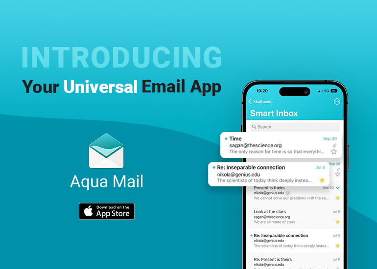 Aqua Mail lance la première version iOS de son application