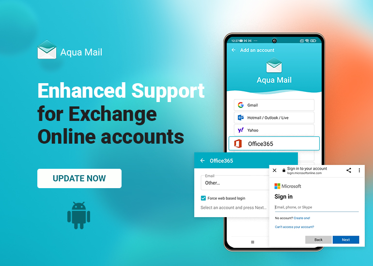 Enhanced support for MS Online accounts