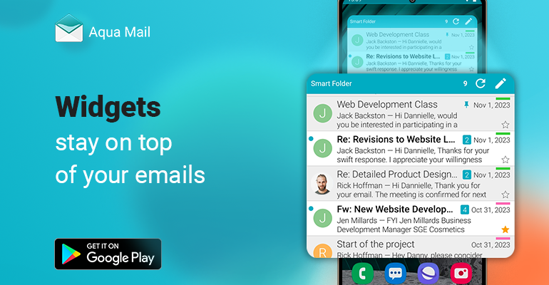 Maximize Your Productivity with Aqua Mail’s Powerful Android Widgets
